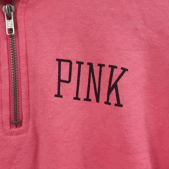 Victoria's secret pink line quarter zip sweatshirt - Picture 3 of 4